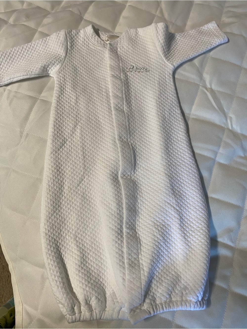 Kissy Kissy White Quilted Baby Sleep Sack
